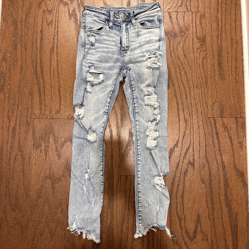 American Eagle Women’s Hi Rise Next Level Stretch Skinny Jegging Jean Crop